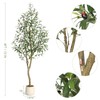 Olive Trees Artificial Indoor, 6ft Tall Faux Silk Plant -