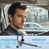 OrcoW Bluetooth Headsets with Dual Mic V5.4 Single wireless Headset