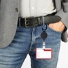 Retractable Key Chain, 1 Piece Heavy Duty Carabiner Badge Holder
