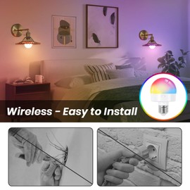 EIDEARAY Battery Operated Wall Sconce, Vintage Wall Sconce with Green Flower Pattern Glass Rechargeable, Battery Powered Wall Light with Remote Control for Bedroom,Living Room, Hallway, Aisle