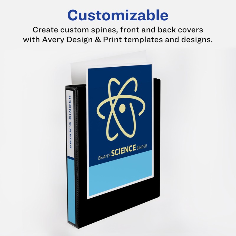 Avery Economy View 3 Ring Binder, 0.5" Round Rings, 1
