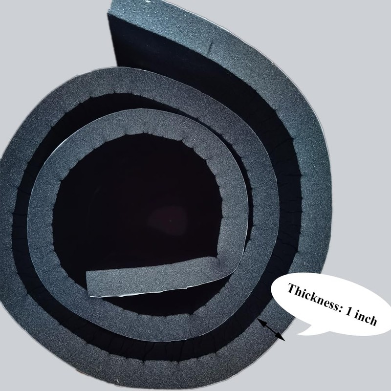 Olithber 39"x78.8" Self-Adhesive Sound Deadening Foam - Fireproof Heat &