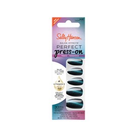Sally Hansen Sally Hansen Salon Effects? Perfect Press On, Sapphire Spin, Press On Nails, Almond Shaped, Non-Damaging Adhesive Tabs, File, and Alcohol Pad Included