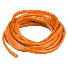 uxcell U Channel Edge Trim, 16.4ft Length Rubber Guard Seal Strip Edge Protector Fit for 1-2.5mm Edge, (15/64" W x 25/64" H) Orange