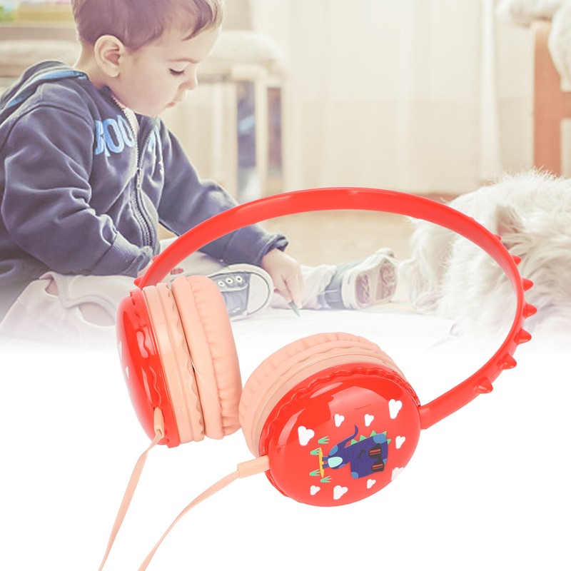 Kids Wired Headphone 3.5mm Jack Stereo Adjustable Headband Cute Child