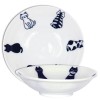 Made in Japan Japanese Soup Snack Rice Bowl 5.5"D x 1.5"H Porcelain Sitting Cat Made in Japan