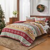 Bonlino Christmas Queen Comforter Set - 4 Pieces Christmas Fluffy