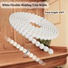 Flexible Bead Molding Trim, 10ft White Wall Molding Trim Peel