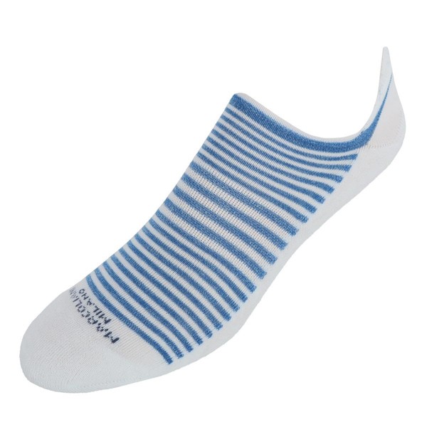 Marcoliani Milano Men's Palio Stripe Sneaker Socks, One Size (9-11),