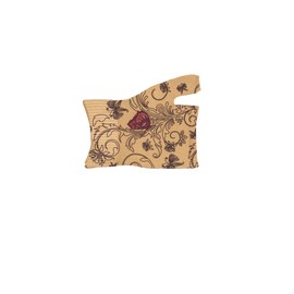 Lymphedivas Mariposa Beige Medical Graduated Compression Gauntlet for Lymphedema (30-40 mmHg Small Right)