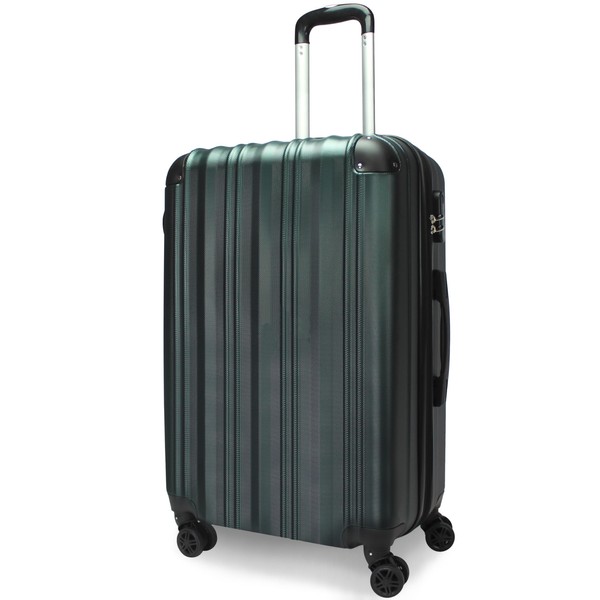 World Traveler Kemyer Quest Hardside Lightweight Expandable Spinner Suitcase Luggage,