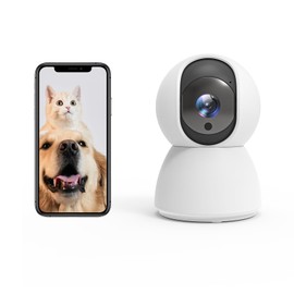 TALLPOWER Überwachungskamera innen, 2K Babyphone mit Kamera mit Bewegungserkennung, Nachtsicht HD, Zwei-Wege-Audio, 360 Grad Kamera Überwachung,Geeignet für Diebstahlschutz, Kinder- und Altenpflege