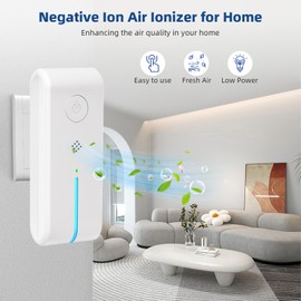 Plug In Ionizer Air Purifier:4 Pack Air Ionizer for Home with Night Light,Negative Ion Generator,Forest Air Maker for Pet Odor,Kitchen Odor,Dust,Smoke Smell,Air Cleaner