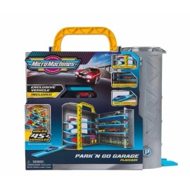Micromachines - Park and Race Garage Playcase Holds 45 Includes 1 Vehicle