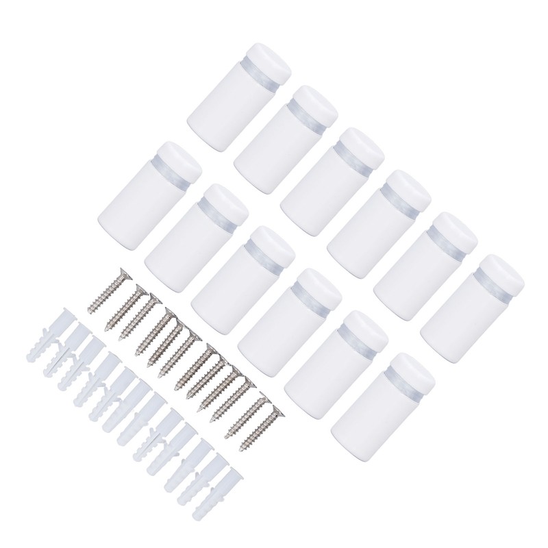 12Pcs Wall Mount Standoff Screw Stainless Steel Mounting Screw for