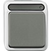 Merten Aquastar Off Control Switch, 2-Pole, Light Grey, MEG3102 8029