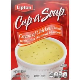 Lipton Cup-A-Soup, Cream of Chicken 4 pack (Pack of 4)