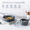 PRICUSIS Nonstick Ceramic Frying Pan Skillet, 8+12 Inch Induction Compatible