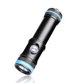 LetonPower Tynny-13se Dive Light 2200 Lumens Compact Underwater Flashlight, 6 Modes Dive Torch, Snorkeling Light with Rechargeable Battery and Type-C Charging for Scuba Diving Flashlight (Blue)