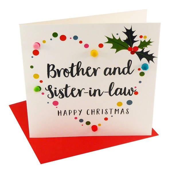 Pom Pom XP051"Brother and Sister-in-Law" Christmas Card