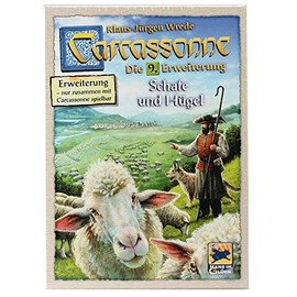 Asmodee | Hans im Glück | Carcassonne - Sheep and Hills Board Game | 9. Expansion | Family Game | Board Game | 2-6 Players | From 7+ Years | 40+ Minutes | German Version