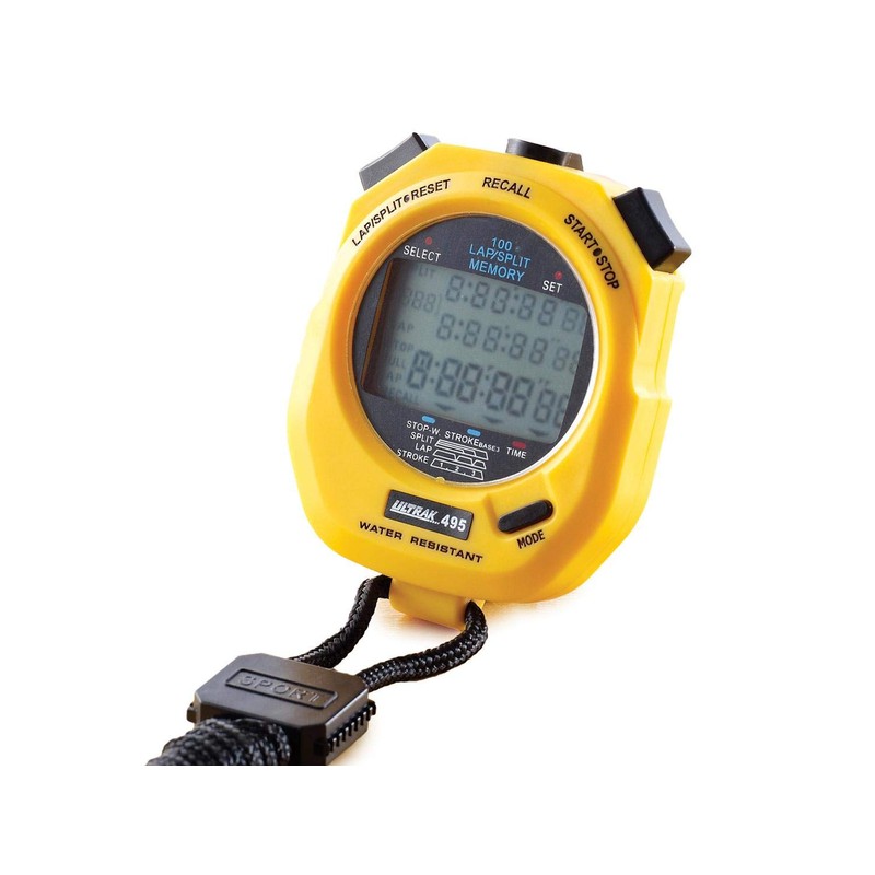 Ultrak 495 100 Lap Memory Timer (2-Pack), Yellow