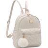 Girls Fashion Mini Backpack Purse Small Cute Plaid Leather Women