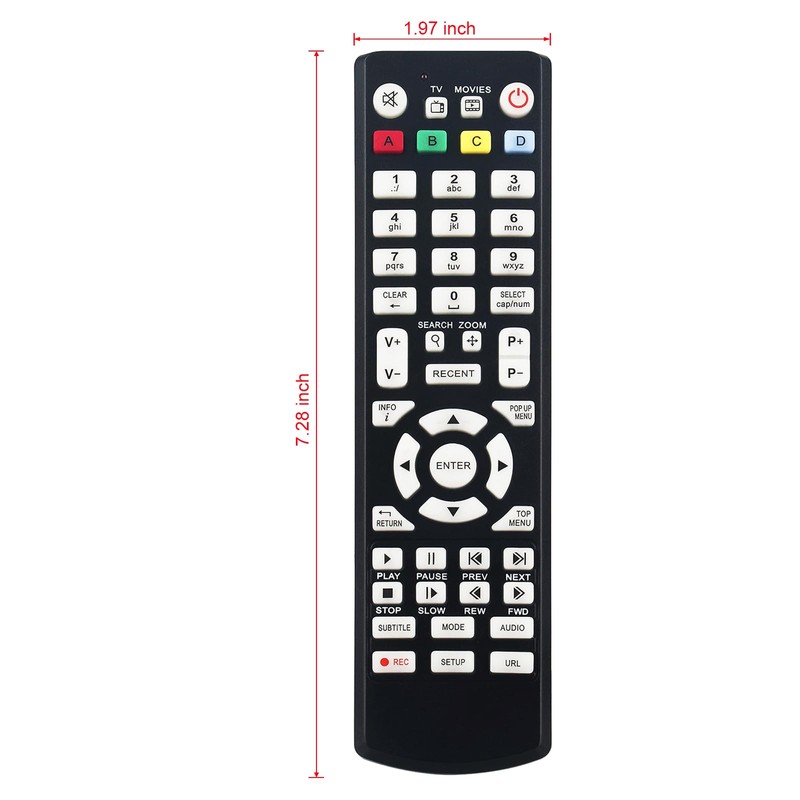 Replaced Remote fit for KARTINA TV Dune HD Remote Control