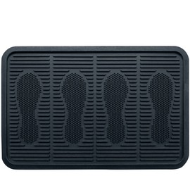 SafetyCare Rubber Shoe & Boot Tray - Multi-Purpose - 24 x 16 Inches - 1 Mat