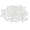PATIKIL M5x15mm White Nylon Bolts Plastic Nuts Full Thread Head