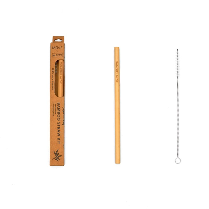 Pack of 3 Bamboo Straws - Move Line by Bamboo