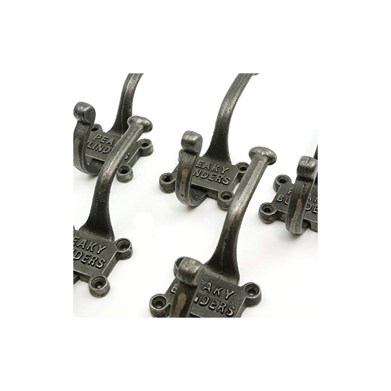 Coat Hook Double 2 Part Retro Peaky Blinders Ant Iron