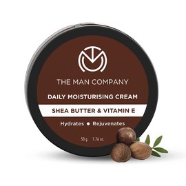 The Man Company Daily Moisturizing Cream with Shea Butter & Vitamin E for Moisturizing & Hydrating, All Skin Types, 50Gm