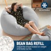 COSNIGHT Bean Bag Filler, 20lbs Shredded Memory Foam Filling, Soft