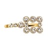 Hairpin Hair Accessory Clip Bijou Gold Silver Women (Silver)