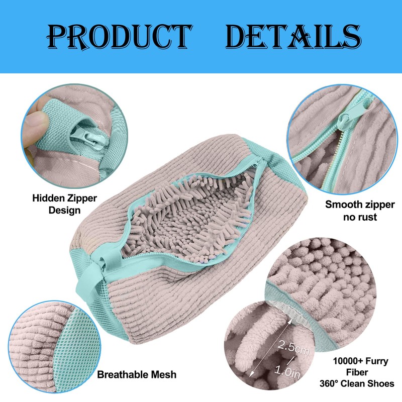 Lymshine Schuhwaschbeutel Waschmaschine, Schuhbeutel Waschmaschine, Sneaker Schuhe Waschbeutel, Wäschesack Schuhe