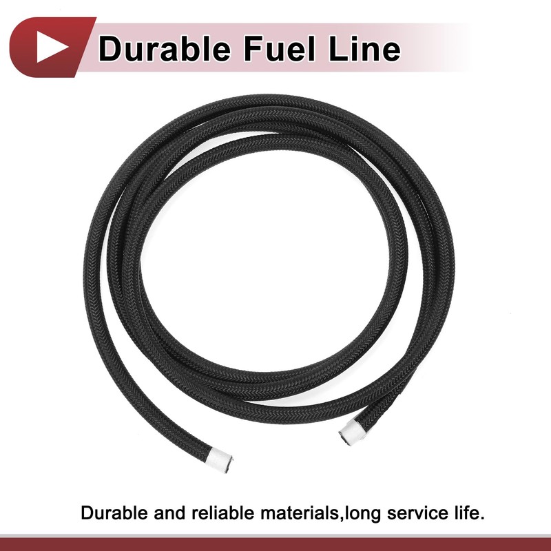 HEROFFIX 1 Pcs 3/16" Fuel Line Hose 8ft Vacuum Hose