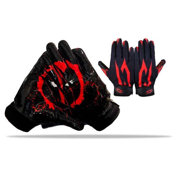 Football Gloves Receiver Ninja Stealth - Battle College Lineman, Be