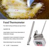 Food Thermometer Regulable Clip Large Display Screen Detachable Stainless Steel