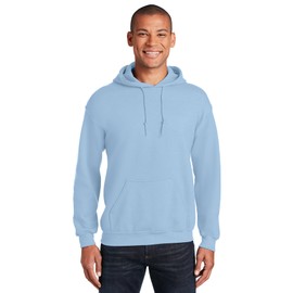 Gildan G18500 Heavy Blend Adult Unisex Hooded Sweatshirt S Light Blue - 2 Pack