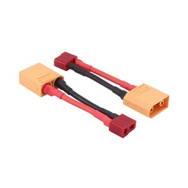 OliRC 2pcs Male XT90 to Female T Plug Connector Adapter with 14awg 2in Cable(C100-2)