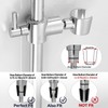 Shower Slide Bar Adjustable Handheld Shower Head Holder Wall Mount