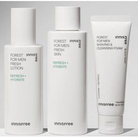 Innisfree Forest for Men Fresh Set + Green Tea Kit Refreshing and refreshing moisture care for men's oily skin. Hypoallergenic formula that is comfortable on the skin. Oil and moisture balance care for dry and rough skin. / 이니스프리 포레스트 포 맨 프레시 세트+그린티 키트 수