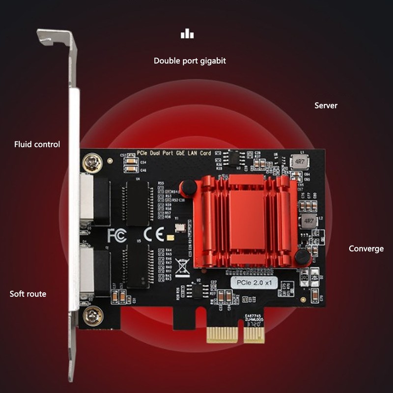Dual Port PCIe Gigabit Network Card 1000M PCI Express Ethernet