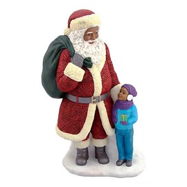 Positive Image Gifts Santa with boy, Large, 10.5 inch Height