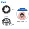 QUARKZMAN Pack of 8 6001RS Ball Bearings 11 x 28