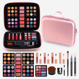 Color Nymph Makeup for Teens with Reusable Pink Handbag, All In One Girls Makeup Sets Makeup Kits for Girls Women with Eyeshadow Blushes Bronzer Highlighter Lipgloss