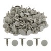 sourcingmap 100pcs Gray Plastic Push Type Fasteners Clip Rivet 8mm