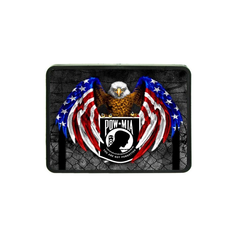 POW MIA Eagle Hitch Cover 2" Receiver from Redeye Laserworks
