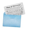 3rd Anniversary Card, 3rd Wedding Anniversary Husband Wife Gifts, Steel